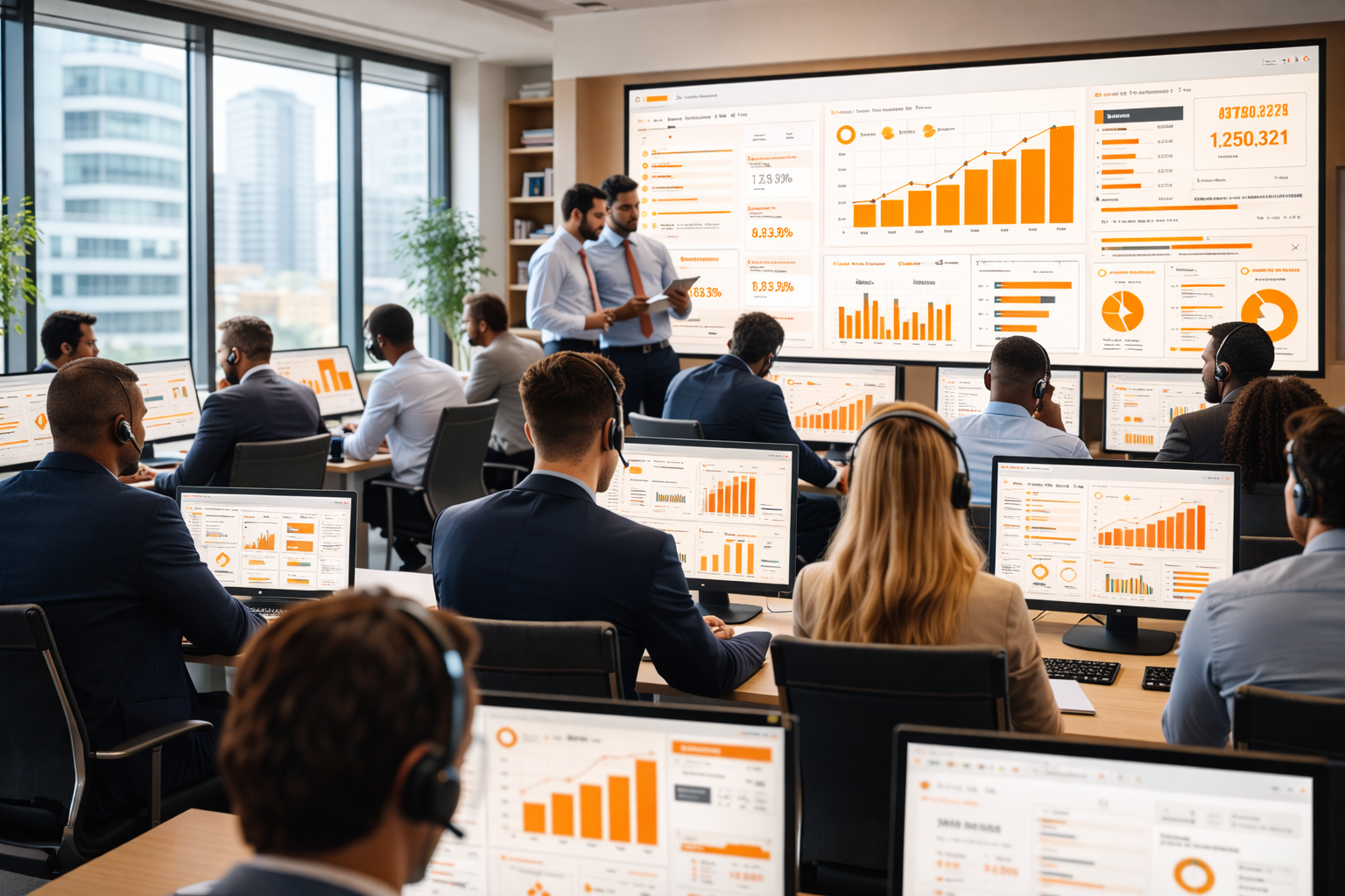 Team di vendita EticaVende al lavoro